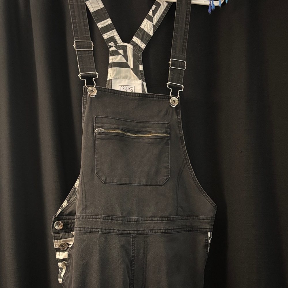 Black Overalls with sacred geometry